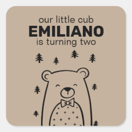 Oso con corbata de vaca, Pegatinas