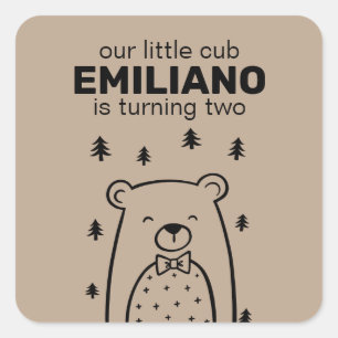 Oso con corbata de vaca, Pegatinas