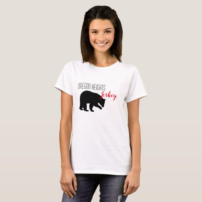 Oso de Búfalo Rojo de Camiseta Comercial Personali (Anverso completo)