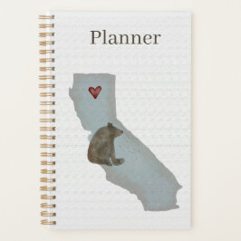 Oso de California | Planificador de Acuarela | 5.5