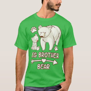 oso de camisa de hermano mayor, camiseta de oso he