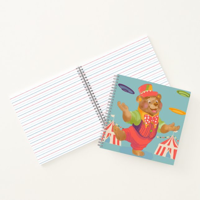 Oso de circo en cuaderno (Interior)
