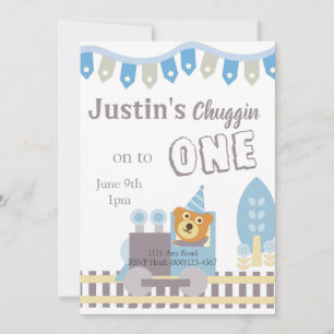 Oso de Cumpleaños, Invitación al Tren, Primer Cump