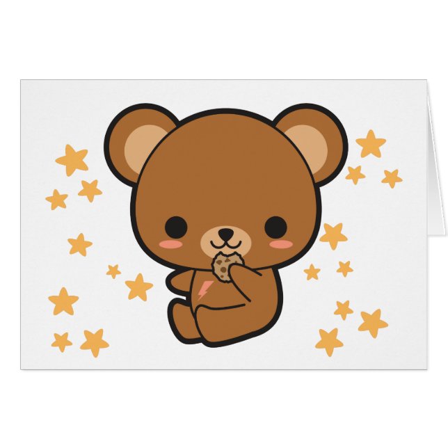 Oso de Kawaii Brown (Anverso (Horizontal))