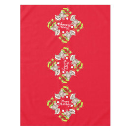 Oso de Koala y regalos manteles rojos