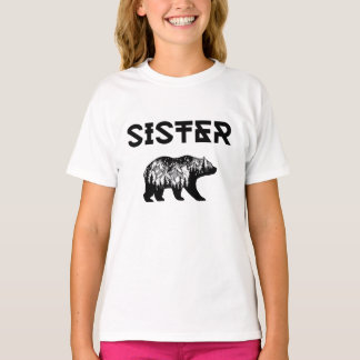 Oso de la hermana - la camiseta del niño
