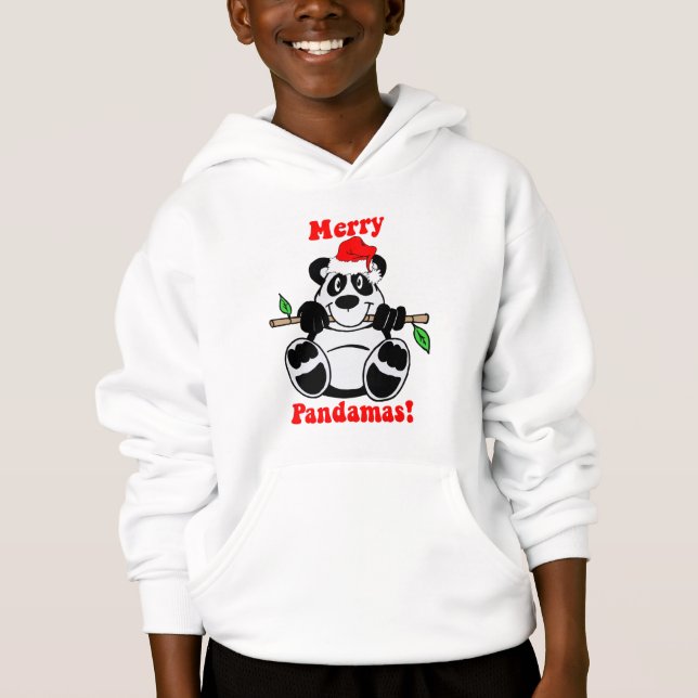 Oso de panda divertido del navidad (Anverso)