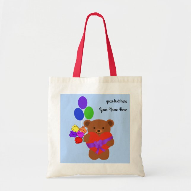 Oso de peluche #4 Bolsa de Tote (Frente)