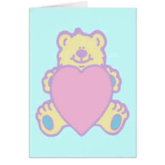 Oso de peluche adorable corazón de amor
