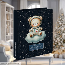 Oso de peluche astronauta personalizado cumpleaños