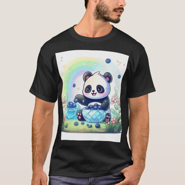 Oso de peluche con camiseta Personalizado Panda (Anverso)