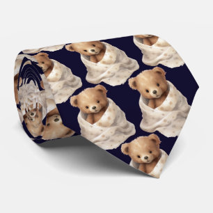 Oso de peluche con corbata de manta