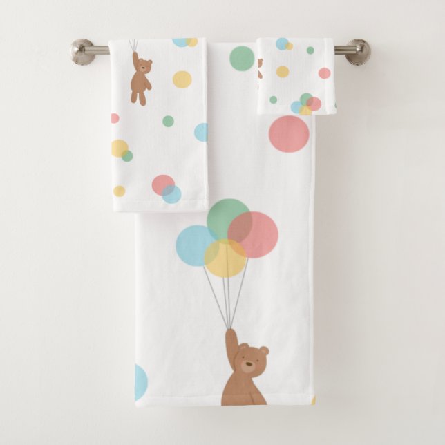 Oso de peluche con globos (In situ)