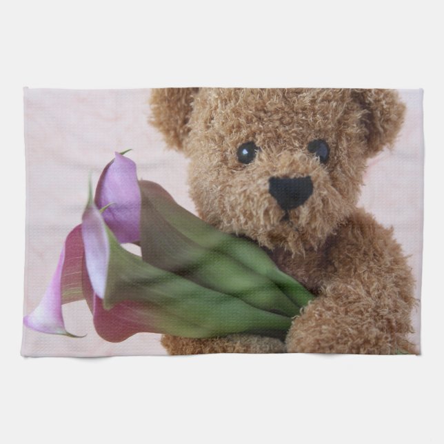 oso de peluche con la toalla de cocina de las (Horizontal)