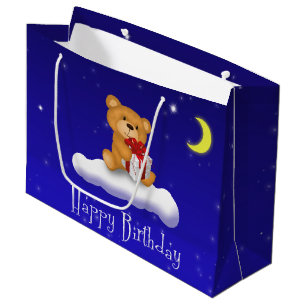 Oso de peluche con regalo - Bolsa de regalo grande