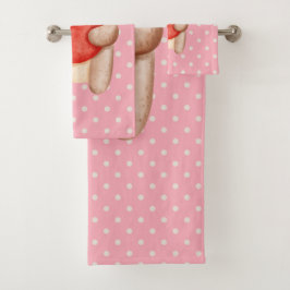 Oso de peluche con un corazón rojo