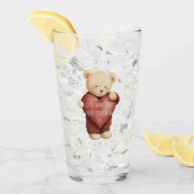 Oso de peluche corazón rojo (Anverso (hielo))