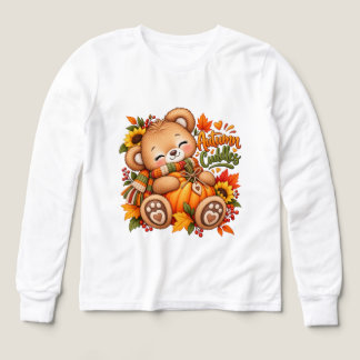 Oso de peluche de abrazos de otoño Calabaza de beb