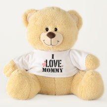 Oso de peluche de la mamá/del papá del amor del
