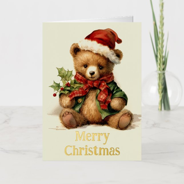 Oso de peluche de Navidad (Anverso)