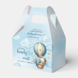 Oso de peluche durmiente en cajas de favores de gl