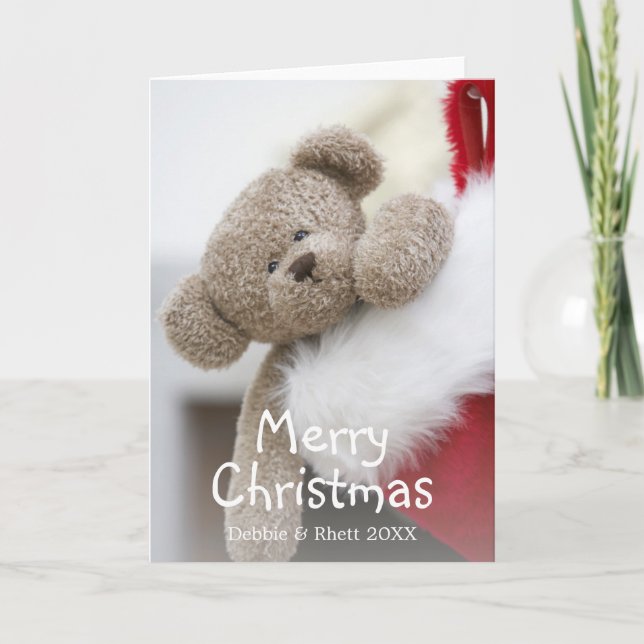 Oso de peluche en el almacenamiento del navidad (Anverso)