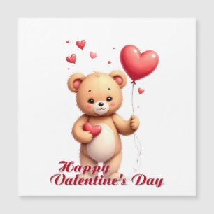 Oso de peluche lindo con corazón – Feliz día de Sa