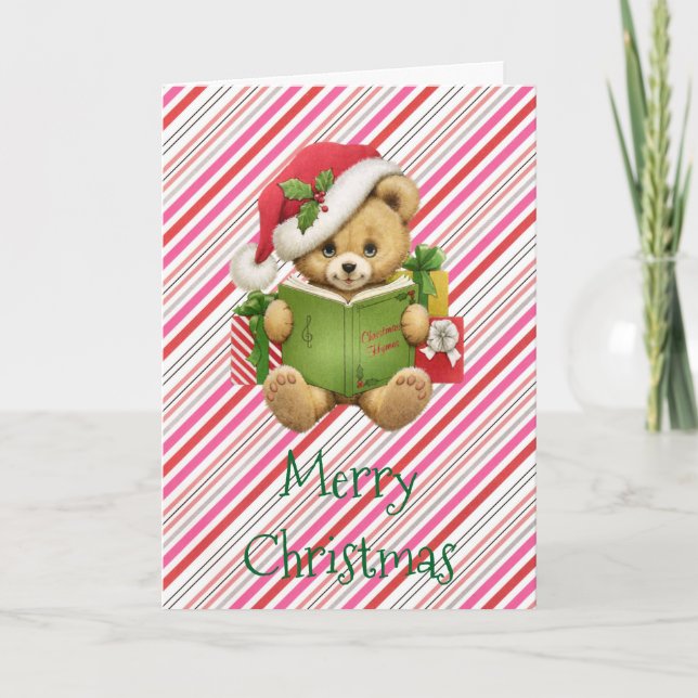 Oso de peluche lindo del navidad (Anverso)