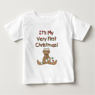 Oso de peluche Muy primer Navidades camisetas y re
