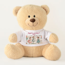 Oso de peluche personalizado - Chicas de esquí de 