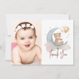 Oso de peluche personalizado Foto Tarjeta de agrad