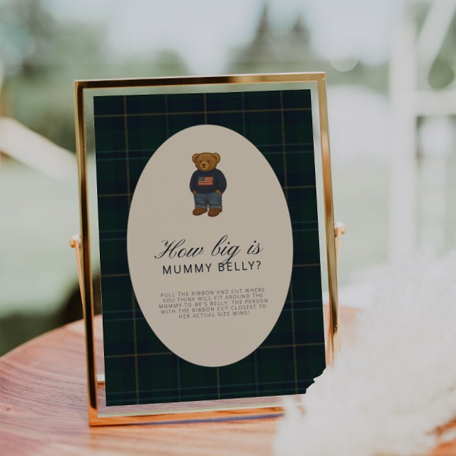 Oso de peluche Polo elegante Señal de qué tan gran (Subido por el creador)