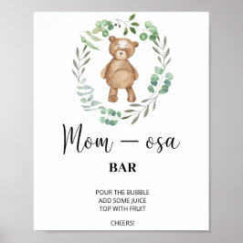 Oso de peluche \ Póster de Mon-osa bar