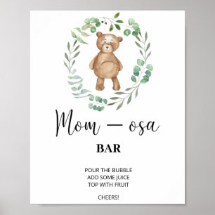 Oso de peluche \ Póster de Mon-osa bar