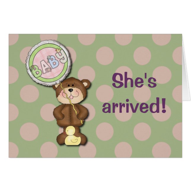 Oso de peluche rosa y verde (Anverso (Horizontal))