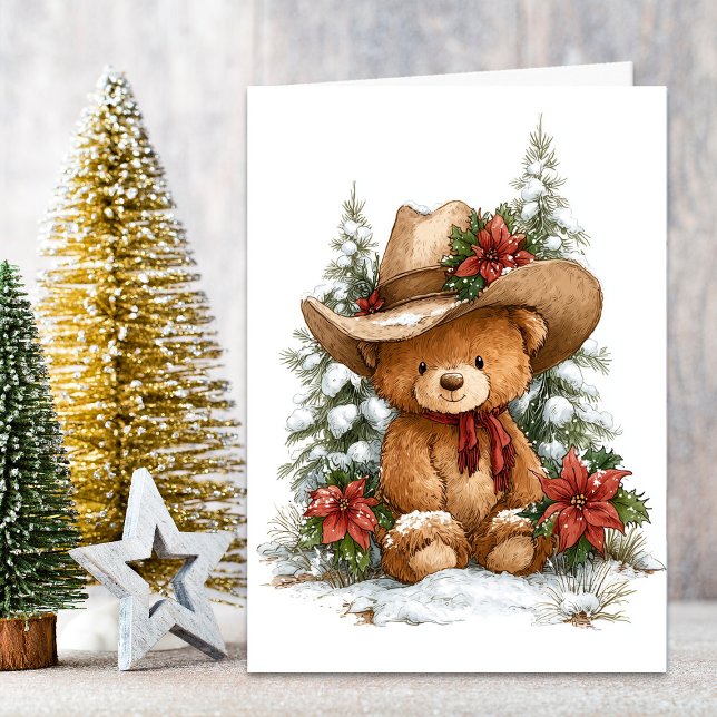 Oso de peluche vaquero de Navidad (Subido por el creador)