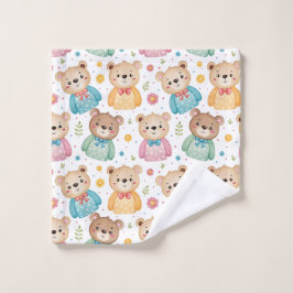 Oso de peluche y flores