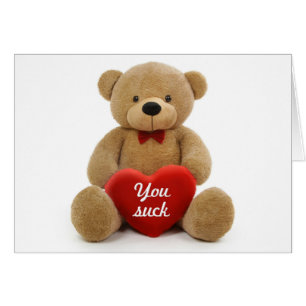 Oso de peluche "You Suck"