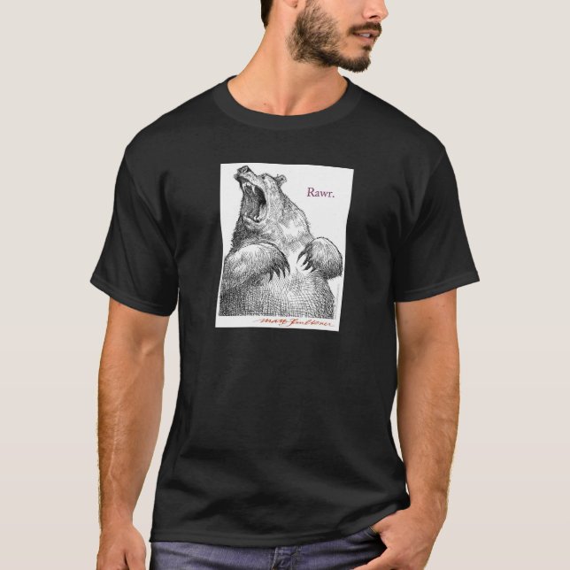 ¡Oso de Rawr! La camiseta de los hombres (Anverso)