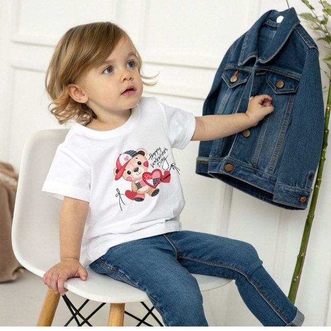 Oso de San Valentín con camiseta Gorra (Subido por el creador)