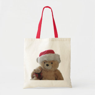 Oso de Santa con la poca bolsa de asas del