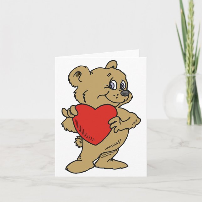 Oso De Teddy Con Cartas De Nota Del Corazón Rojo (Subido por el creador)