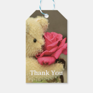 Oso De Teddy Con Etiqueta De Favor Rosa
