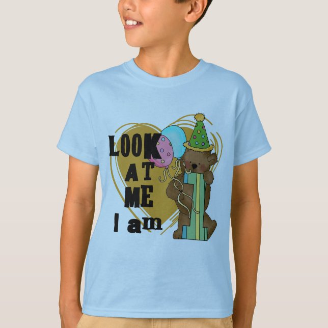 Oso de Teddy Soy camisetas de cumpleaños y regalos (Anverso)