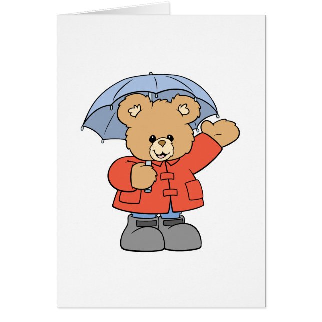 Oso del día de lluvia suave (Frente)