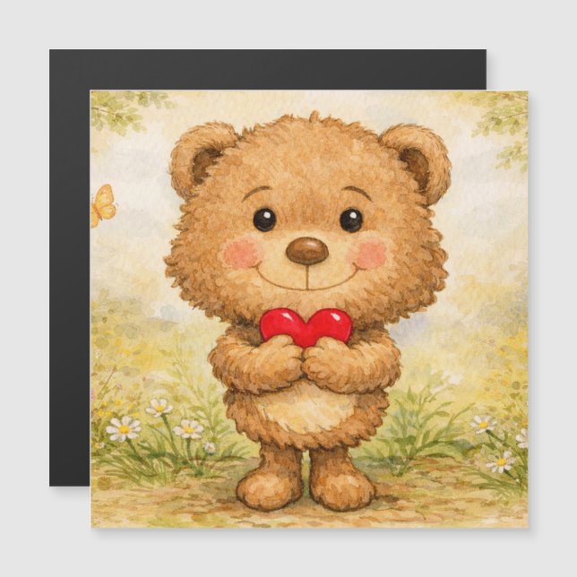 Oso del Día de San Valentín (Anverso/Reverso)