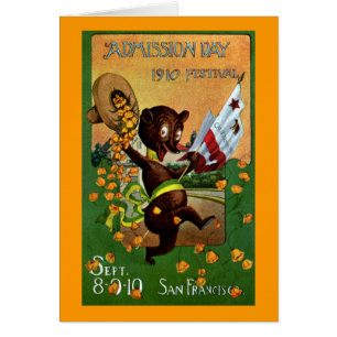 Oso del festival del día de admisión de California