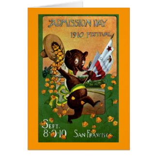 Oso del festival del día de admisión de California