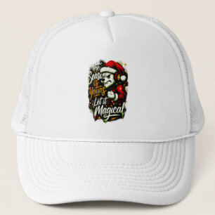 Oso DJ de Navidad Acogedor Gorro de Punto OPTIVEXO