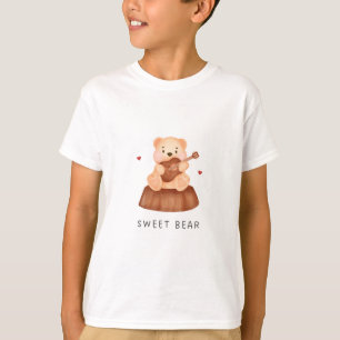 oso dulce camiseta de osito de peluche lindo.